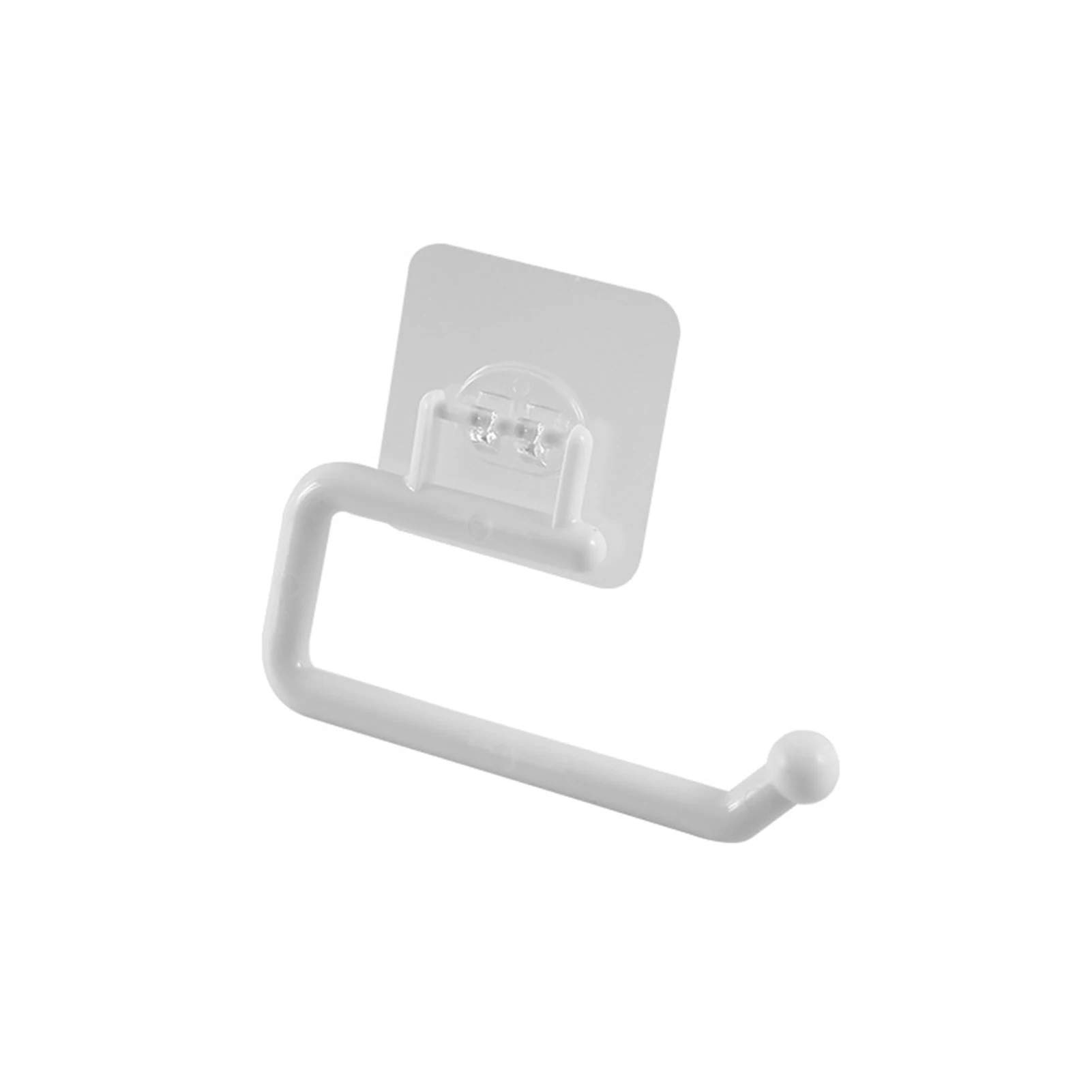 

No Drilling Paper Roll Holder Bathroom 180 Degree Rotaion Under Kitchen Cabinet Rag Hanging Universal Towel Hanger Self Adhesive