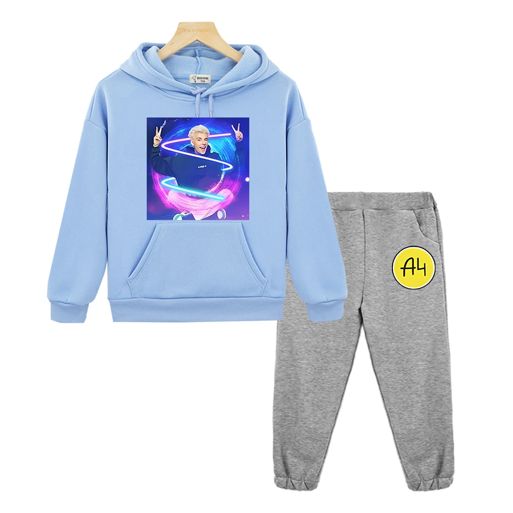 Комплекты с капюшоном A4 Merch осенняя флисовая толстовка детский бутик одежды