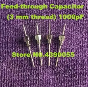 

NEW Feed-through Capacitor 1000pF 100V Metric M3 (3 mm thread) 102 1NF