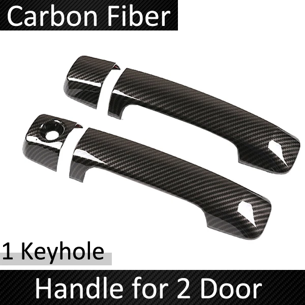 

Наружная крышка дверной ручки из углеродного волокна, отделка для Toyota Tundra XK50 2007 ~ 2021, защитный Стайлинг автомобиля, аксессуары, наклейки 2019 2020