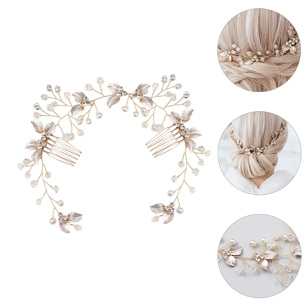 

Pearl Hair Accessories Bride Side Hair Comb Pearl Headdress Hair Clip Comb