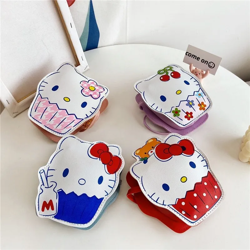 

Детская сумка из ПУ кожи, с принтом Hello Kitty