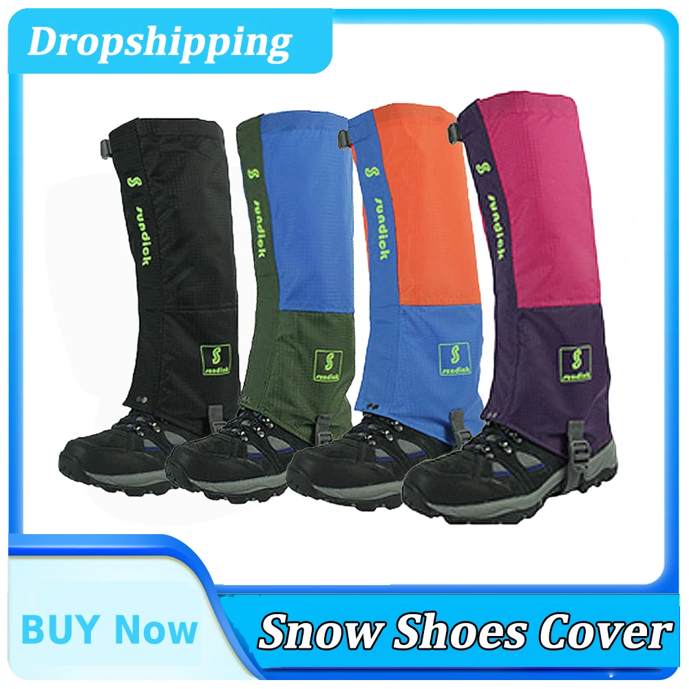 Waterproof Snow Leg Gaiters Hiking Boot Legging Shoes Warmer Snake Shoe Cover Climbing Camping Winter Tourist Snow Foot Cover