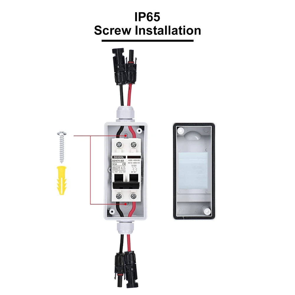 Миниатюрный автоматический выключатель 30 А 12-400 В постоянного тока с