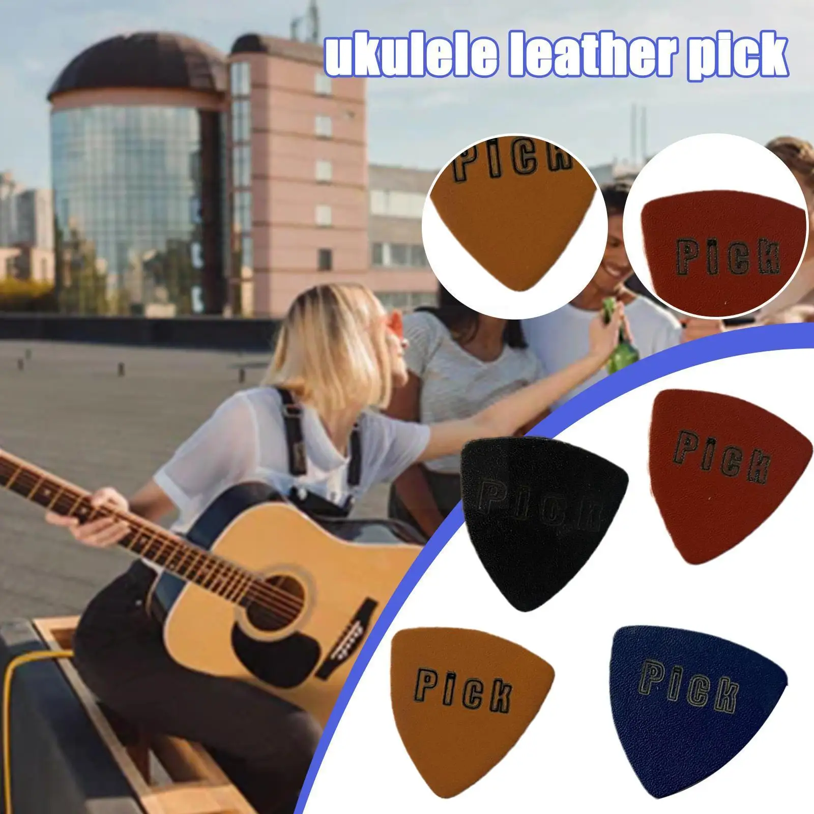 

1 Pcs Guitar Picks Leather Guitar Picks Professional Strings Ukulele Sheepskin Plectrum Accessories 4 4 Guitar Guitar Pick D3N3