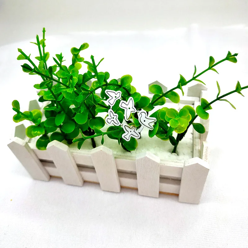 Новый металлический высекальный шаблон пять летающих голубей