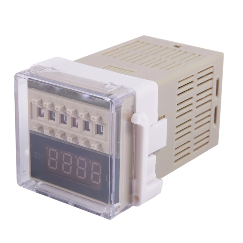 

AC 220V 5A Programmable Double Delay Relay Device Tool DH48S-S