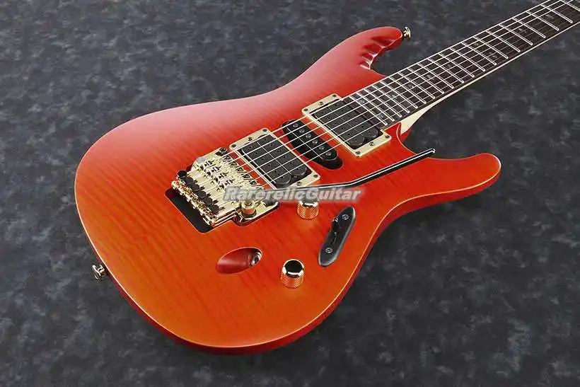 Акция Herman Li EGEN Dragon Blood Flame Maple Top Электрогитара Floyd Rose Tremolo Bridge овальная инкрустация