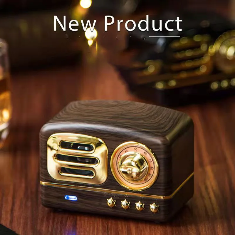 

Mini Bluetooth Speaker Radio Wireless Portable Small High Quality Creative Retro Speaker