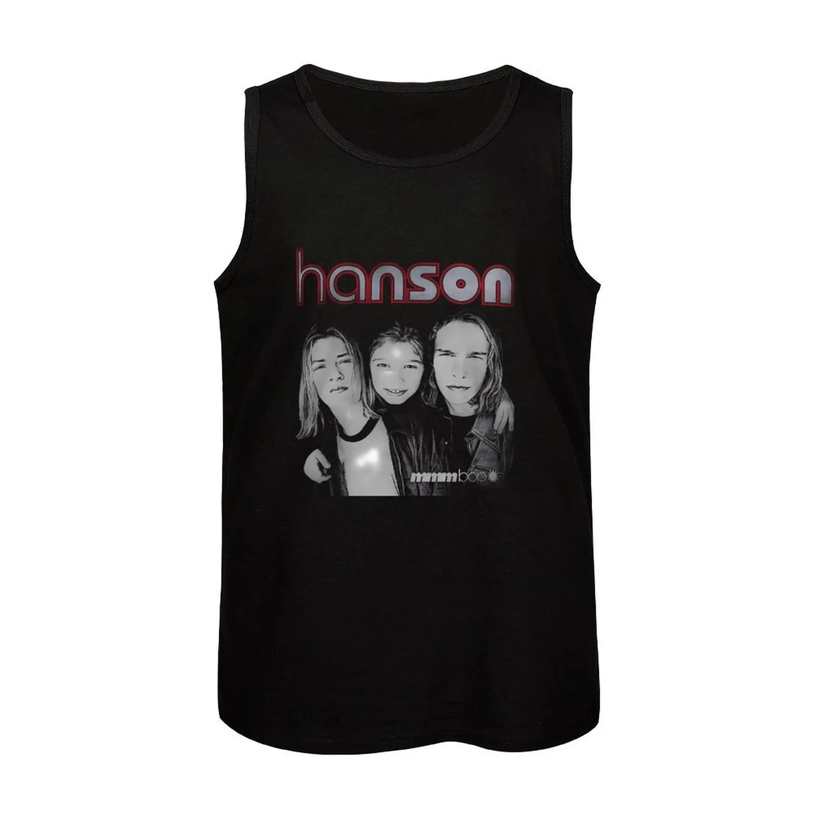 Фото Майка Hanson Band, базовая повседневная безрукавка, однотонная, легкая №4
