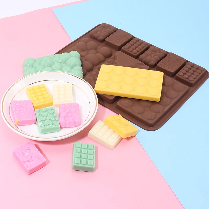 

9 Cavity Reusable Non-Stick Pastry Candys Tools Kitchen Accessories Baking Cake Decoration Silicone Chocolate Mold for Baking