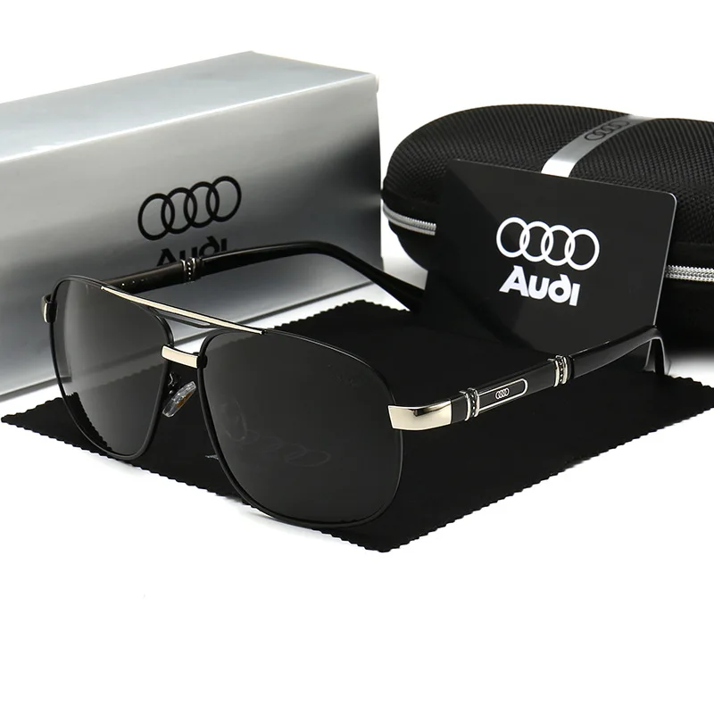 

Для Audi A4 A6 A8 Q5 Q7 мужские поляризационные солнцезащитные очки для вождения, брендовые антибликовые очки, мужские и женские очки для водителя
