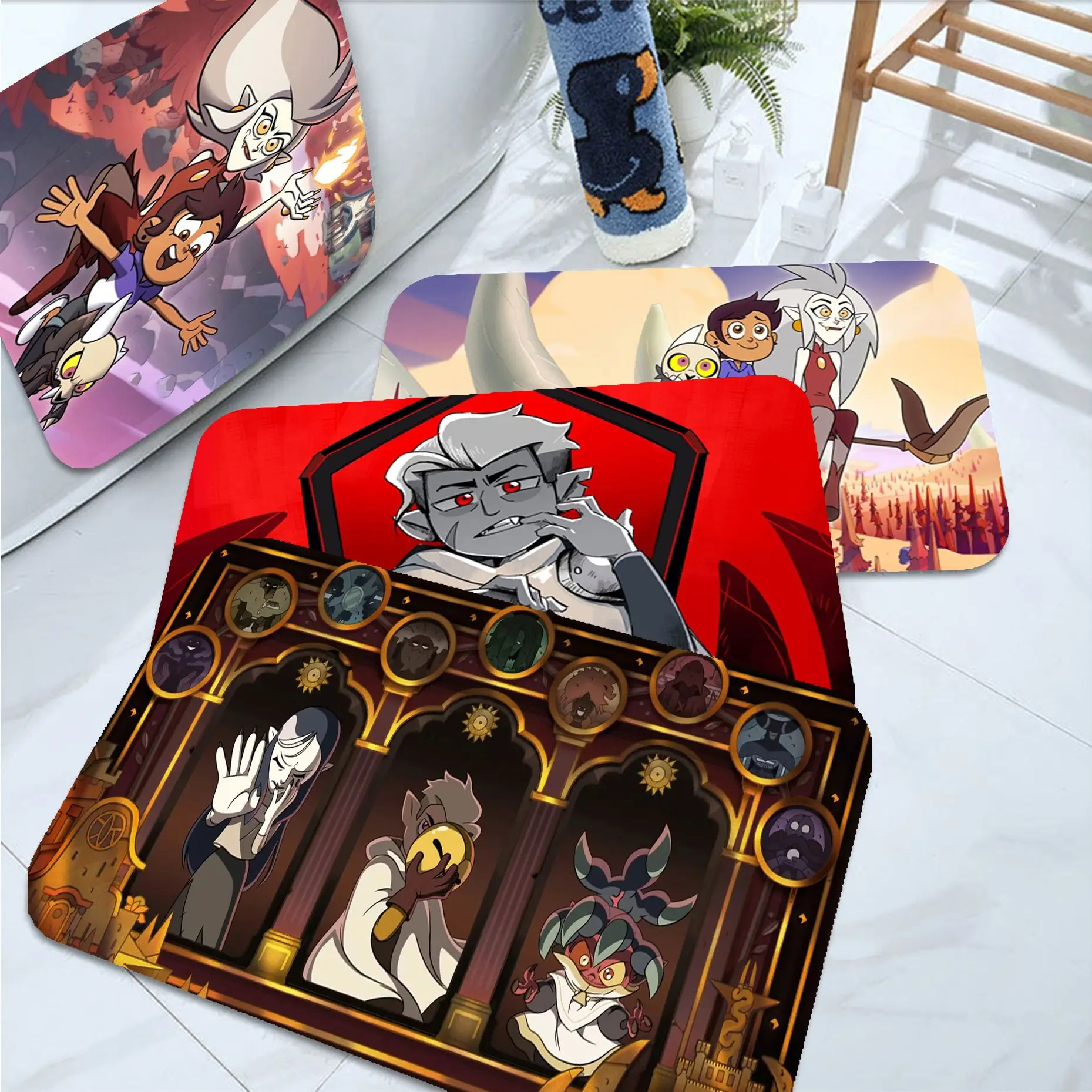 

DisneyThe Owl House Door Mat Washable Non-Slip Living Room Sofa Chairs Area Mat Kitchen Bedside Mats