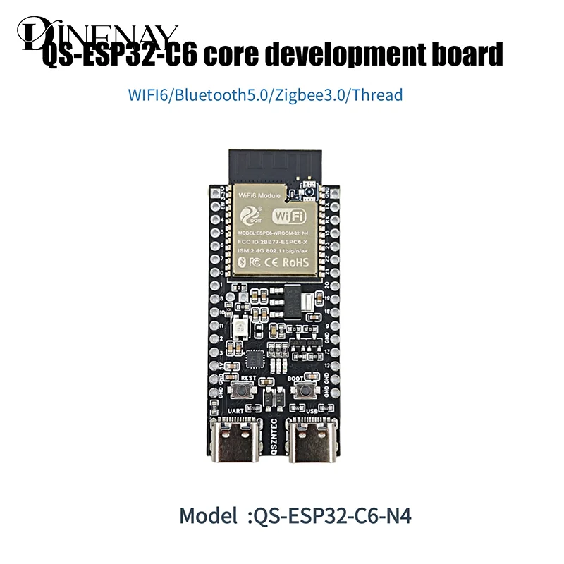 ESP32-C6-DevKitC-1 ESP32-C6 Core Board WIFI6 BLE Zigbee со сверхнизким энергопотреблением