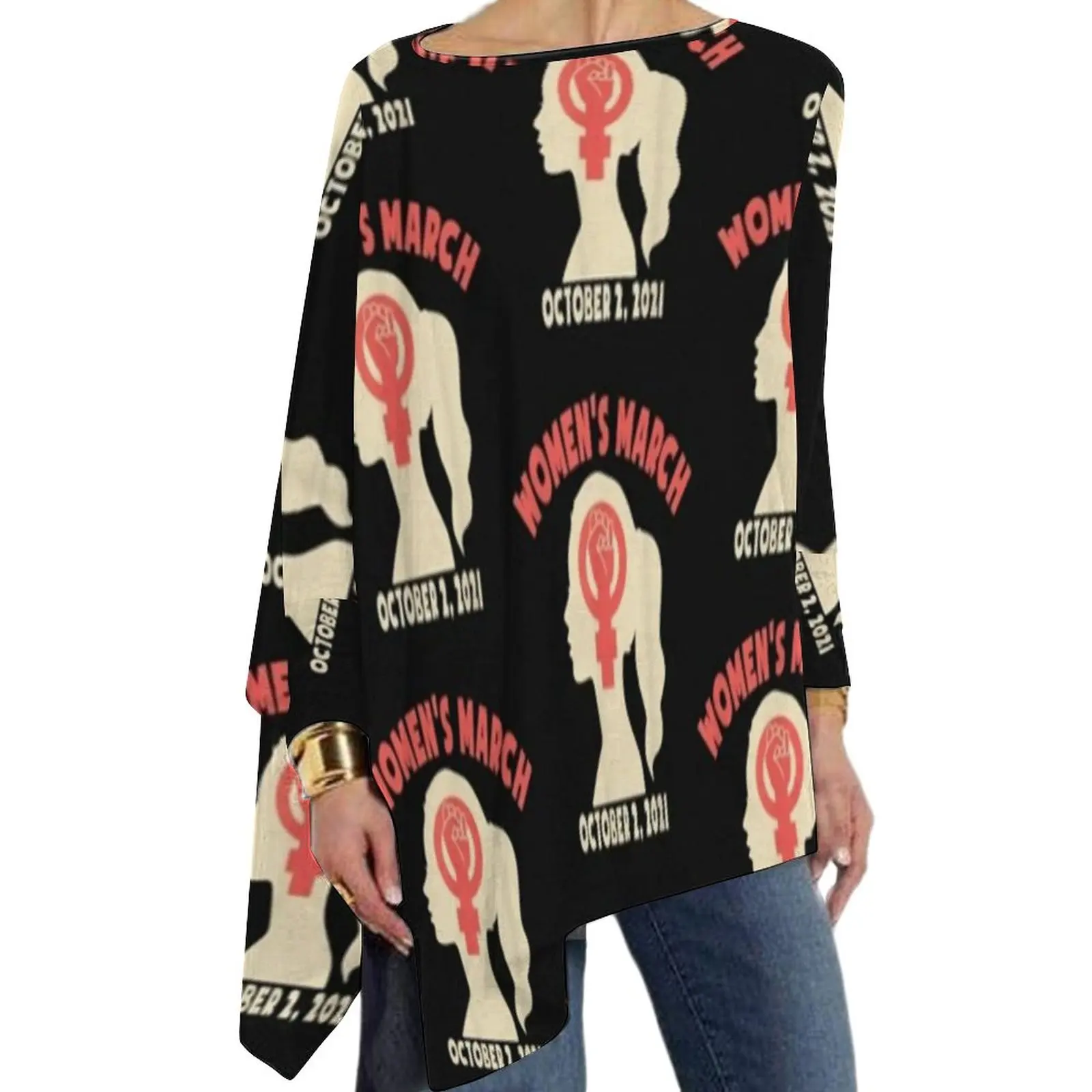 

Women Reproductive Rights T Shirt Feminist Street Wear Long Sleeve T Shirts Trendy Tshirt Womens Autumn Clothes Big Size 5XL 6XL