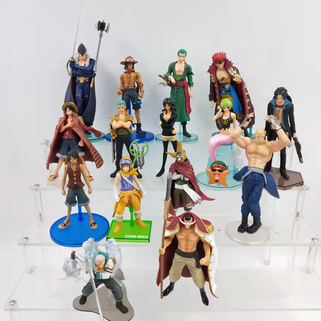 

BANDAI One Piece Action Figure Small POP Series Ex Cashapou Luffy Zoro Ace Usopp Rare Out-of-print Model Decoration Toy