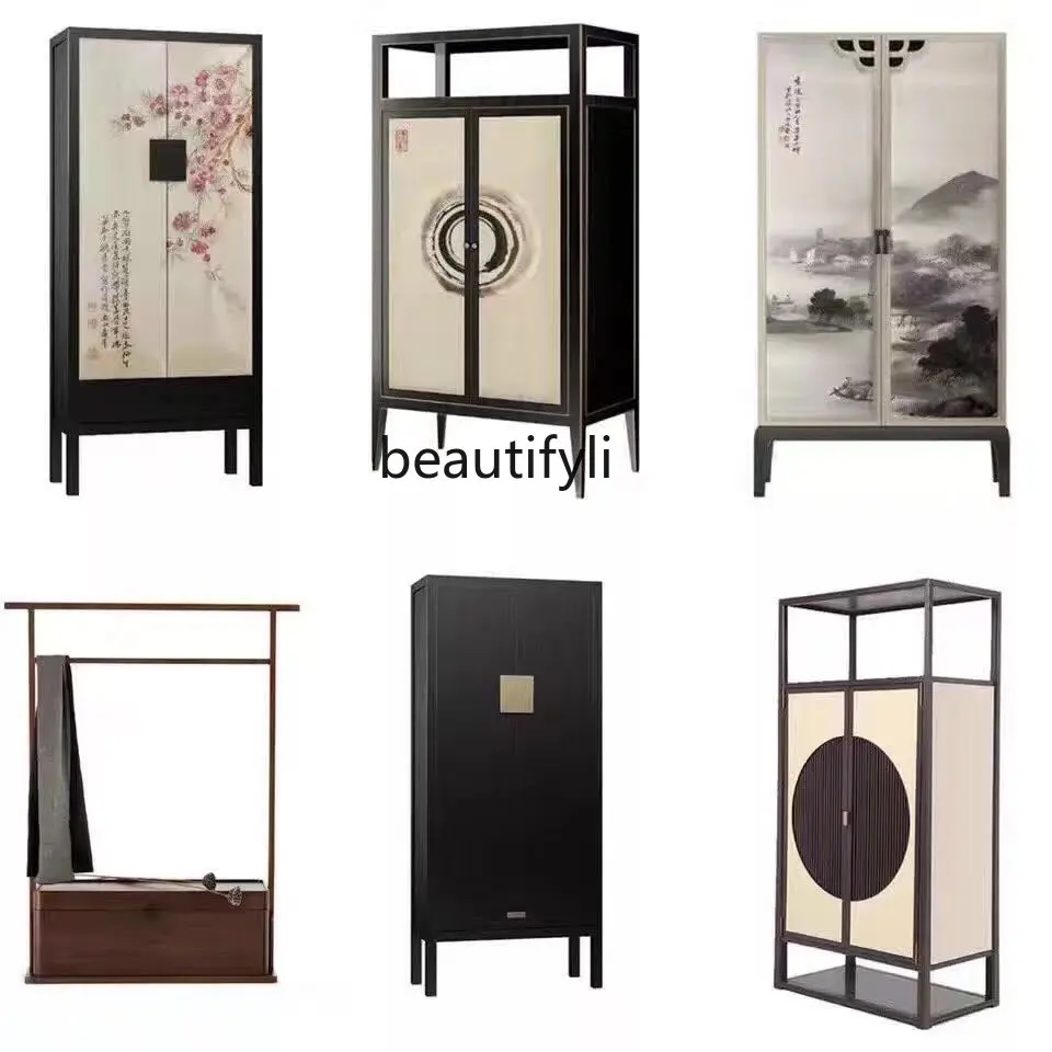 

Новый шкаф ручной работы из массива дерева в китайском стиле, простой шкаф для спальни Мин и Цин, шкаф для хранения одежды в китайском стиле