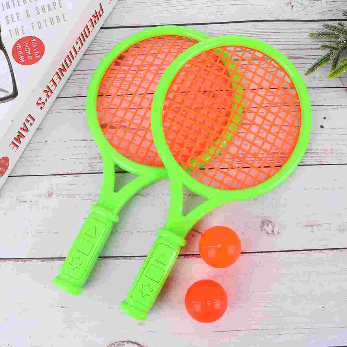 

1 Pair Children Tennis Rackets Sports Portable Lightweight Badminton Rackets for Pupil Toddlers Kids
