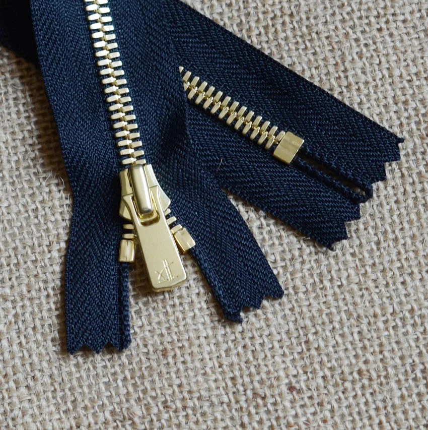 

5# Gold Copper Corn Tooth Closure YKK Nissan Zipper Black Zipper 10-80cm Metal Leather Goods Zipper Accessories