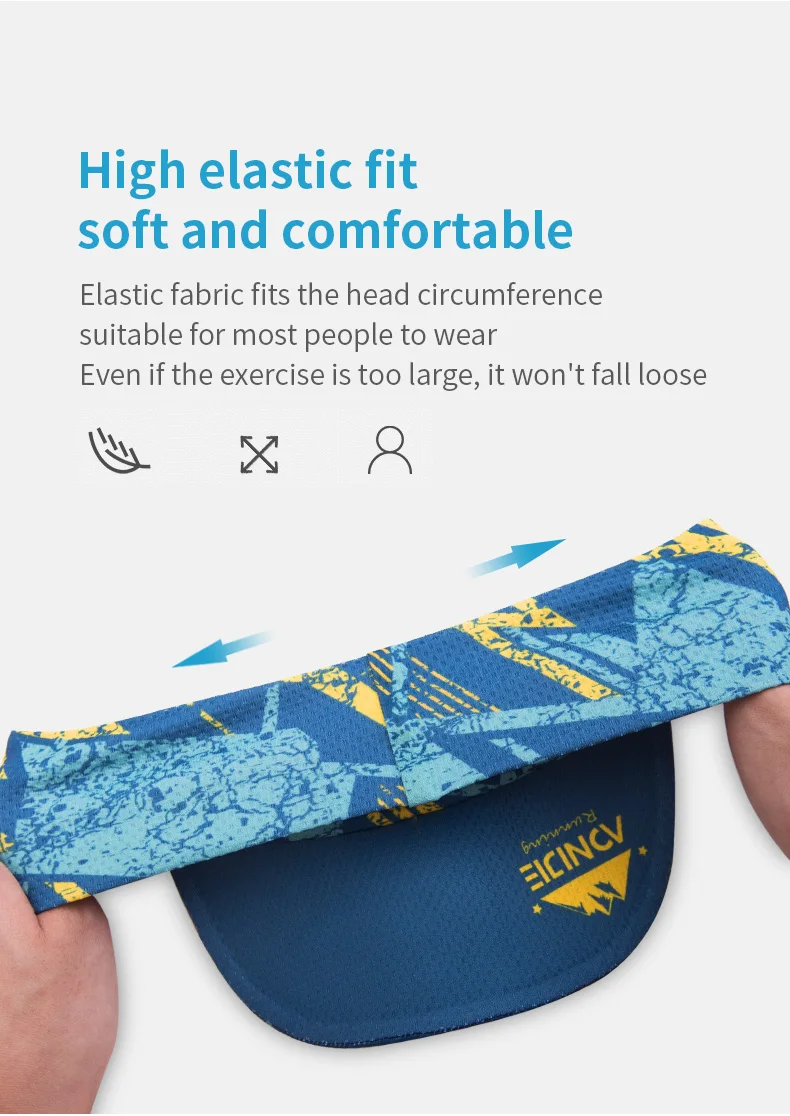 AONIJIE E4602 Trail Run Visor Unisex Foldable Ventilation Top Caps Fast Drying Sun Visor Headband for Sports Ultra Trail Cycling