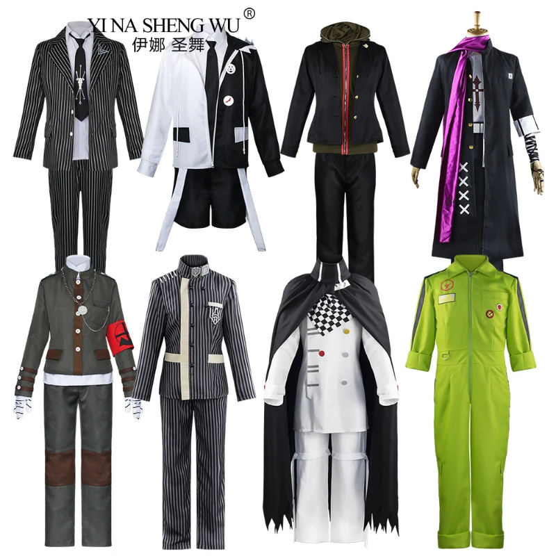 

Animation Danganronpa Cosplay Men's Clothes Full Set High School Male Student Uniform Team Uniforms Halloween Carnival Costume