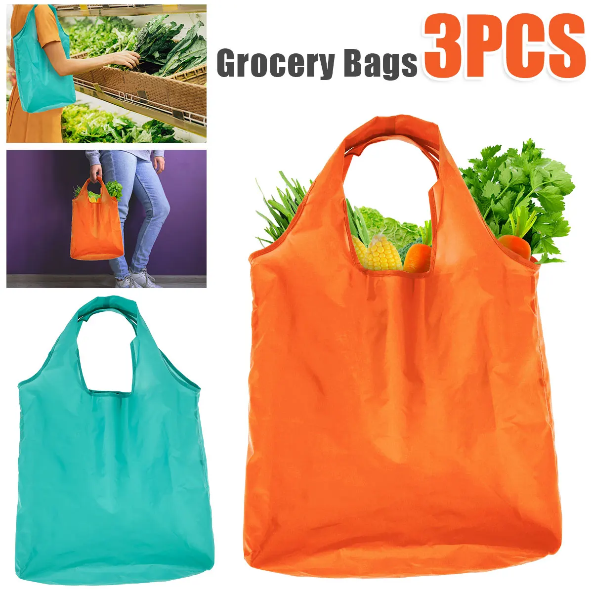 

Reusable Shopping Bag Foldable Polyester Bag Eco Friendly Hand Canvas Bag Shopping Bags Foldable Shopping Bags Totes