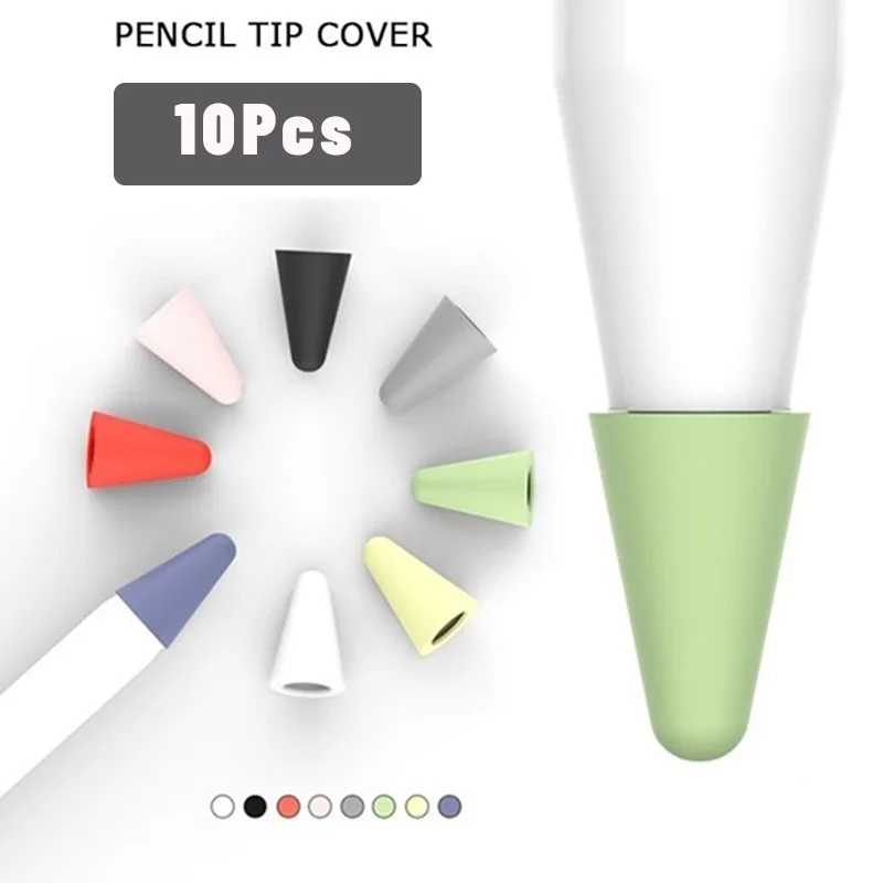 10 шт. силиконовый сменный наконечник для Apple Pencil 1 2 сенсорный стилус чехол перо