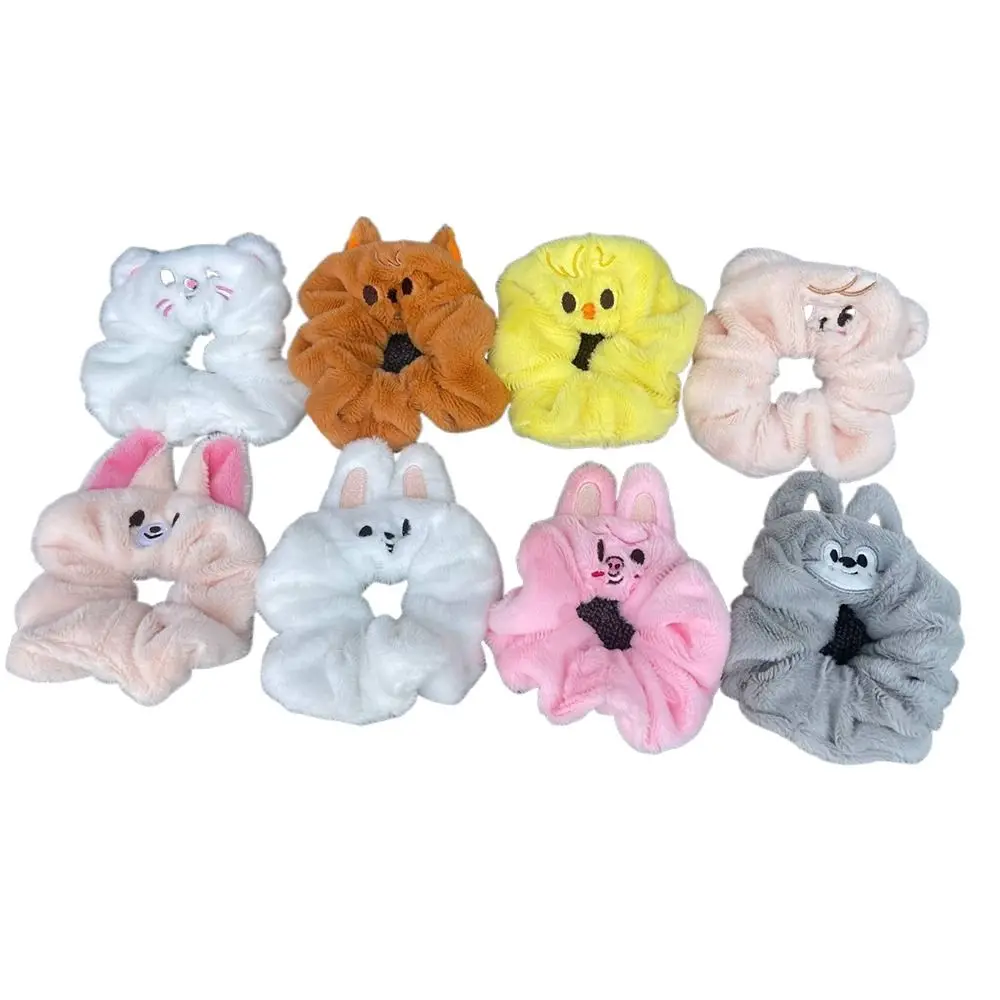 Модная тканевая веревка для волос с кроличьими ушками эластичная однотонная