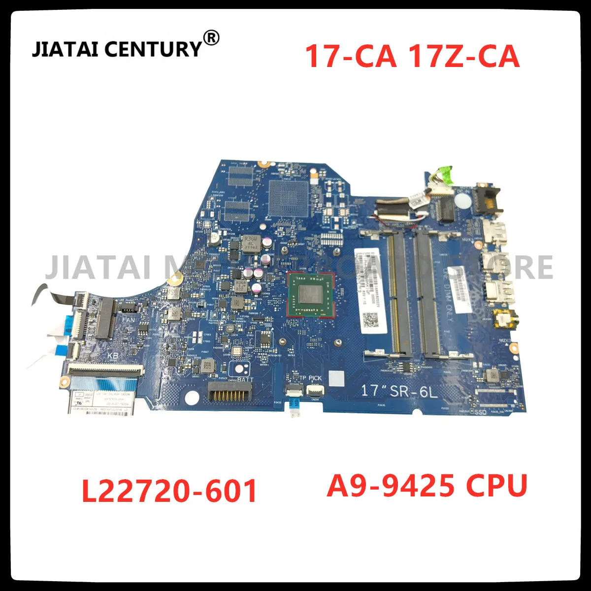 

L22720-601 для HP Pavilion 17-CA series Материнская плата для ноутбука A9-9425 CPU L22720-001 6050A2985501-MB-A02 6050A2985501