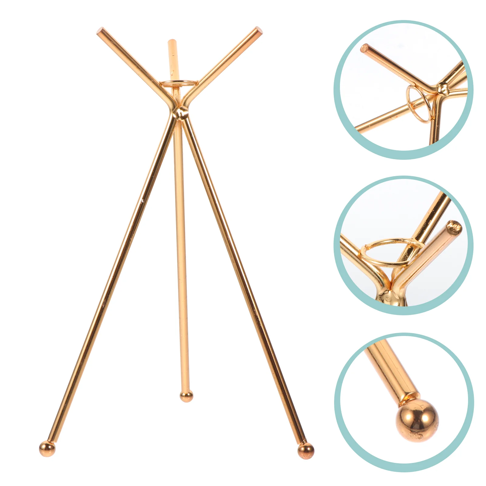 

Iron Craft Crystal Balls Rack Adorn Office Balls Tripod Decor Crystal Balls Rack