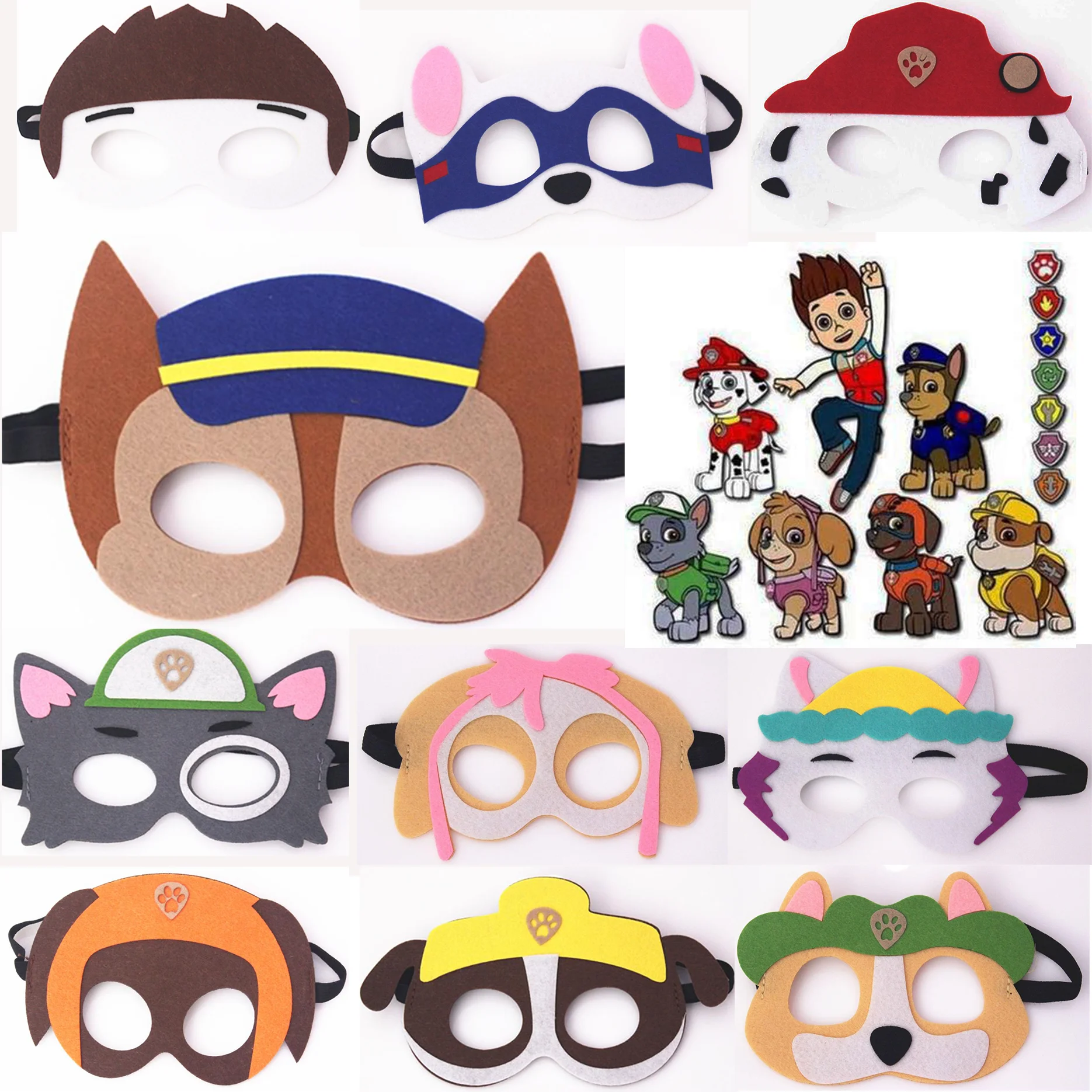 Лидер продаж маски для вечеринки в стиле Щенячий патруль 10 видов экшн-фигурка
