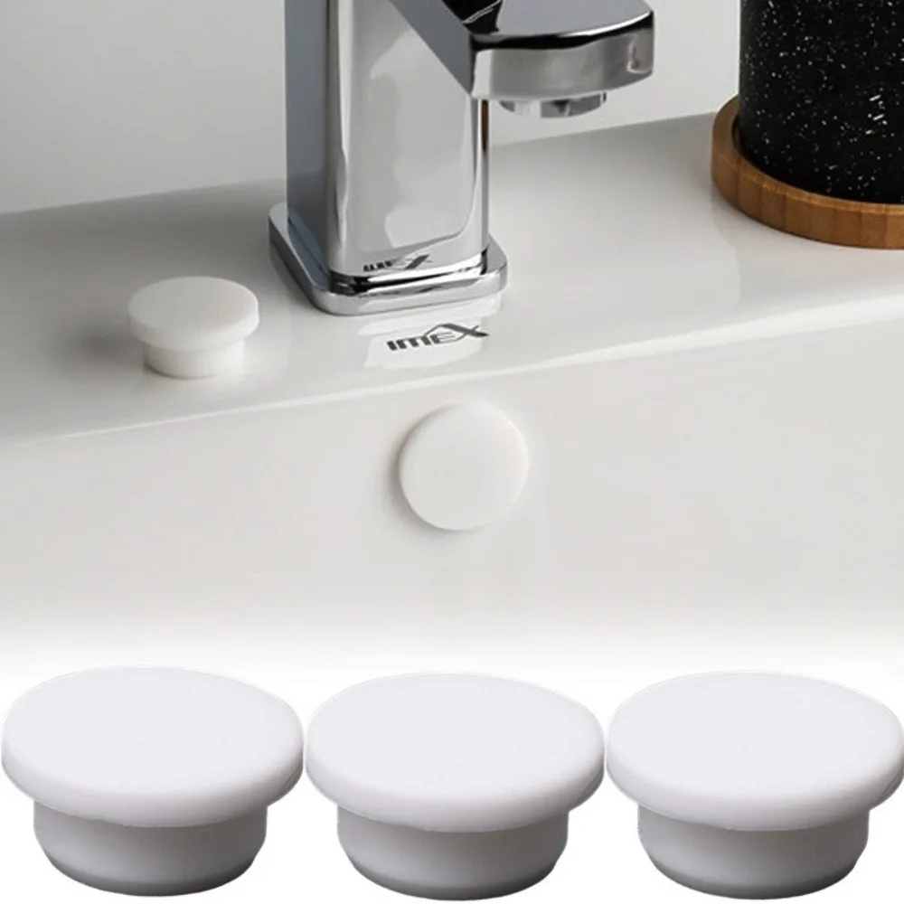

Wash Basin Overflow Ring Plug Basin Trim Bath Drain Cover Seal Bathtub Rubber Stopper for Household Hand Sink Hole Accessories