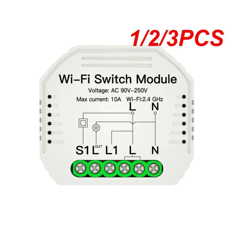 

1/2/3 шт., Wi-Fi-переключатель для умного дома, 90-250 В