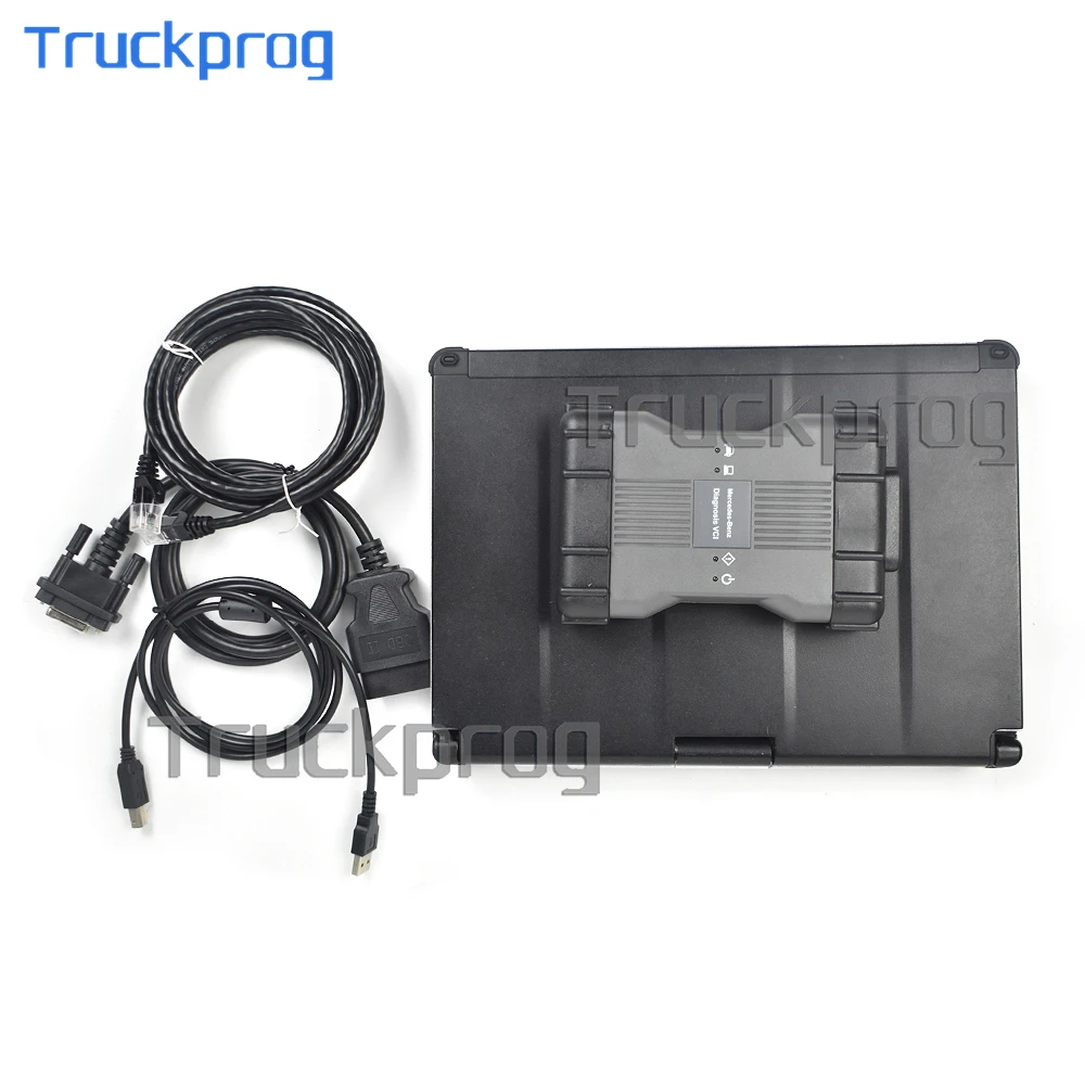 

V2023 MB SD Подключение STAR C6 Doip мультиплексор xentry das wis epc для Benz грузовик автомобиль 12V/24V диагностический инструмент + Toughbook C2 ноутбук