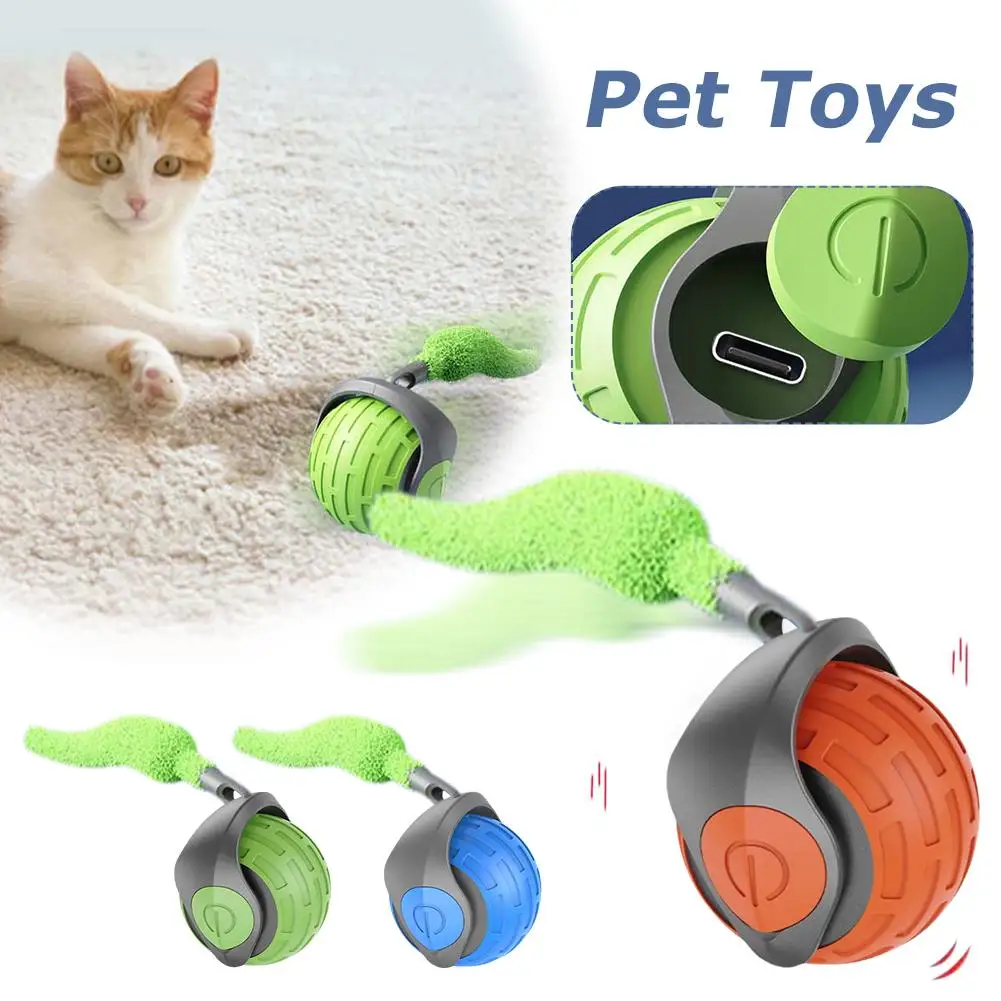 Интерактивный катящийся мяч Super Drive Rolling Kitten Chirping активированный движением
