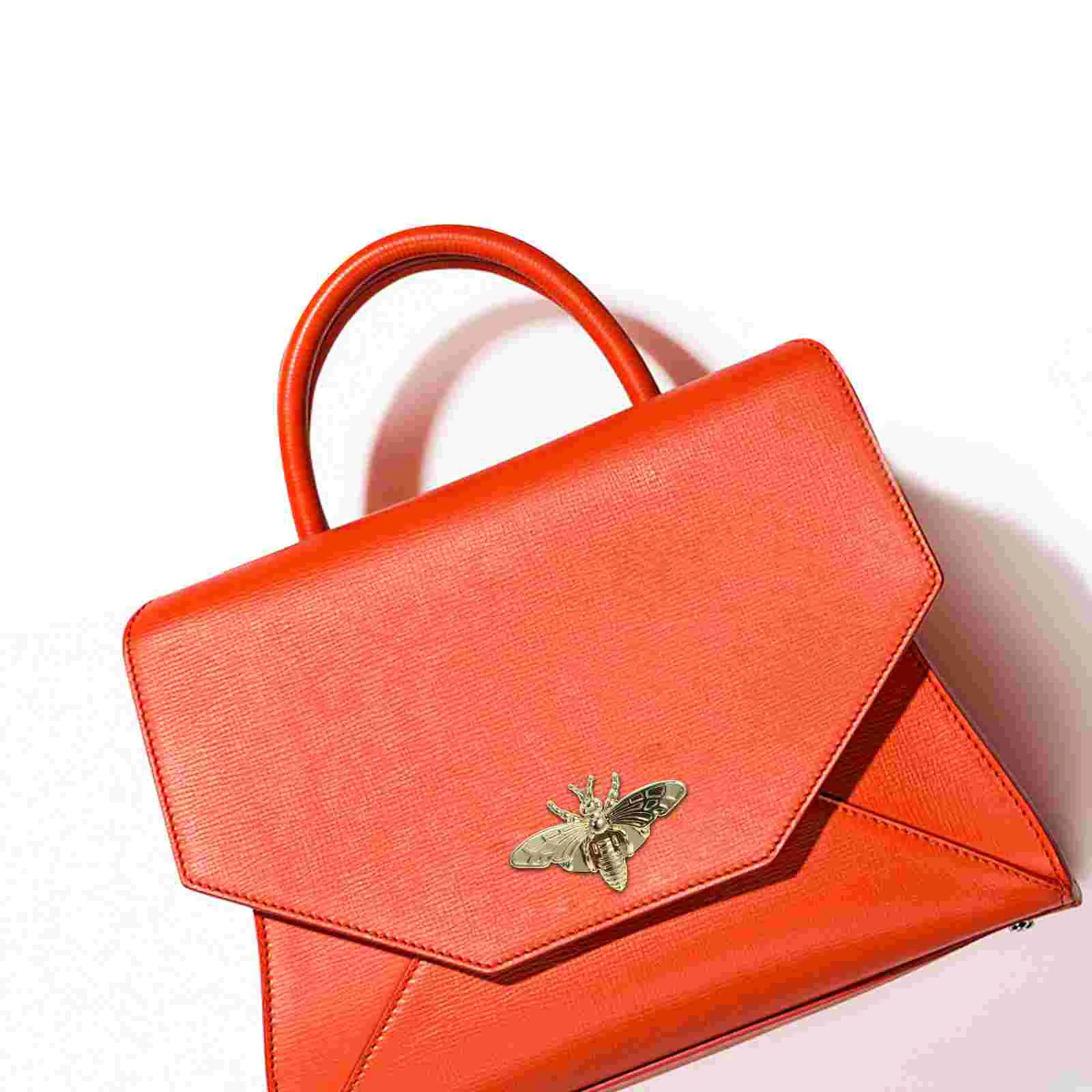 

6pcs Purse Claps Decorative Bee Locks For Bags Bee Shape Twisting Turn Locks Bag Replace Locks