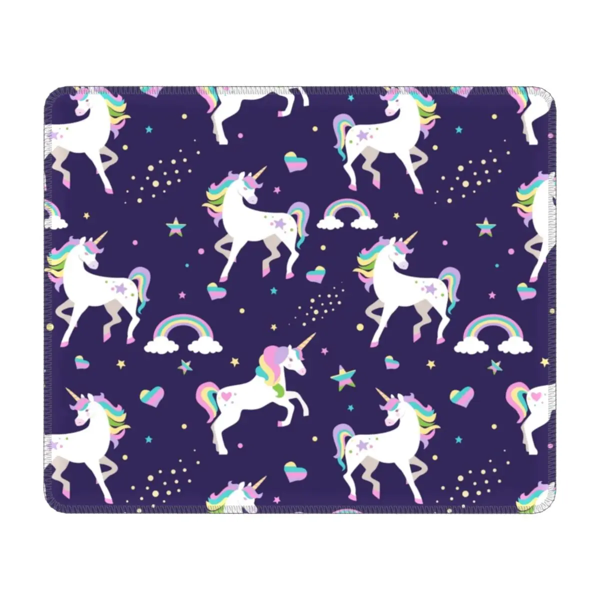 

Fashion Unicorn Mouse Pad Anti-Slip Rubber Mousepad with Durable Stitched Edges for Gamer Laptop Desktop Mouse Mat