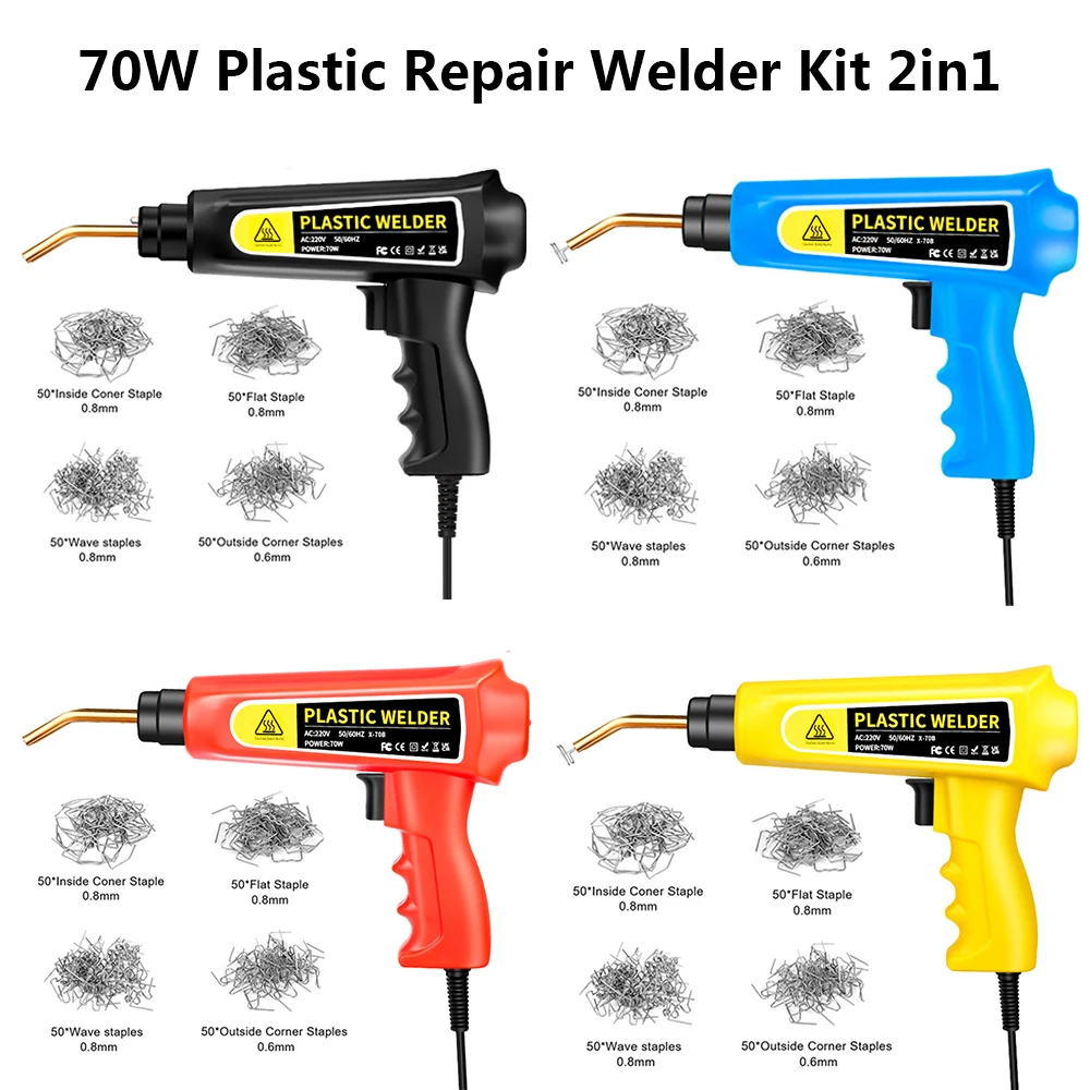 

Hot Stapler Plastic Repair Welder Kit Welding Machine Bumper Repair Kit Soldering Iron For Car Bumper Fender Repair Welding Gun