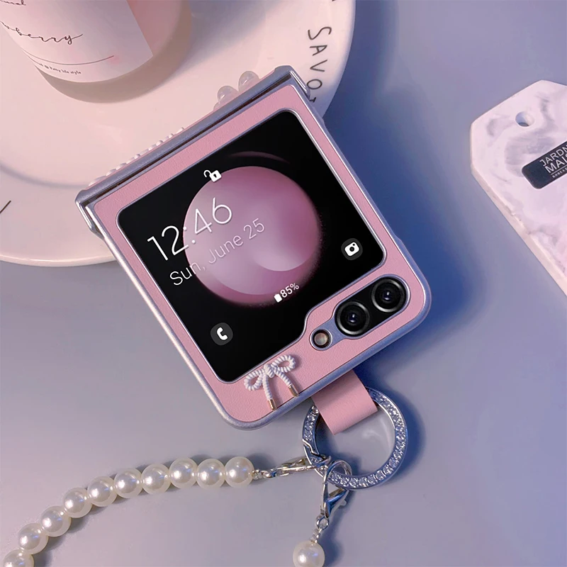 

Новый оригинальный дизайнерский чехол для Samsung Zflip 5 Роскошный кожаный защитный чехол для Samsung Galaxy Zflip 5 4 3 Чехлы с ремешком