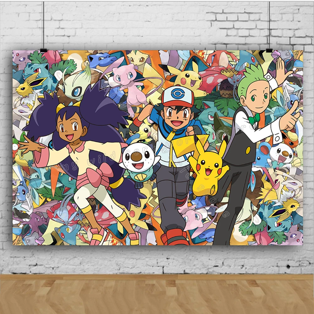 Фон для фотовечерние Покемон Пикачу | Дом и сад