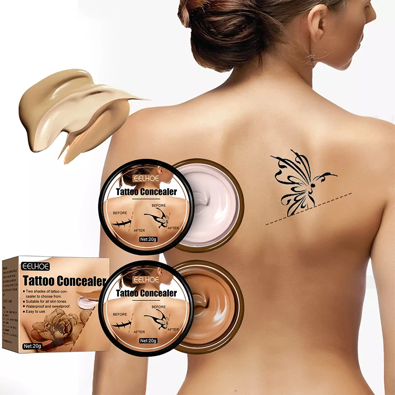 

Tattoo Concealer Waterproof Tattoo Concealer For Dark Spots Scars Tattoo Cover-Up Makeup Use On Body For Legs For Men And Women