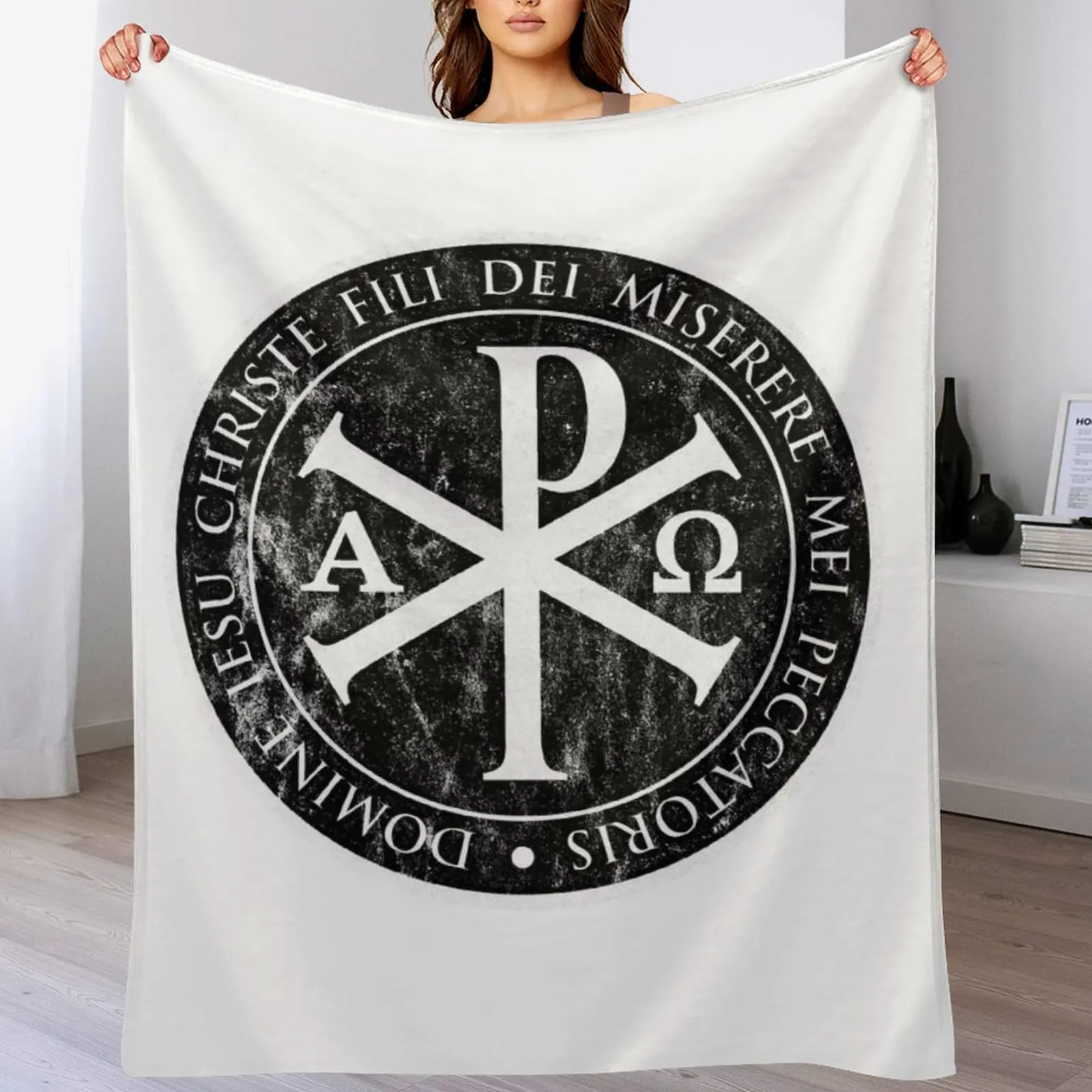 Рождественский Иисус IESU черный подарки для католиков христианские крест плед