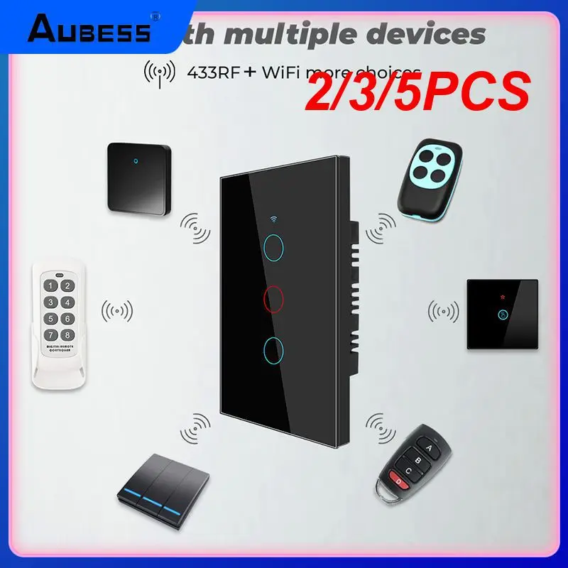 

Переключатель Сенсорный настенный из закаленного стекла с поддержкой Wi-Fi и таймером