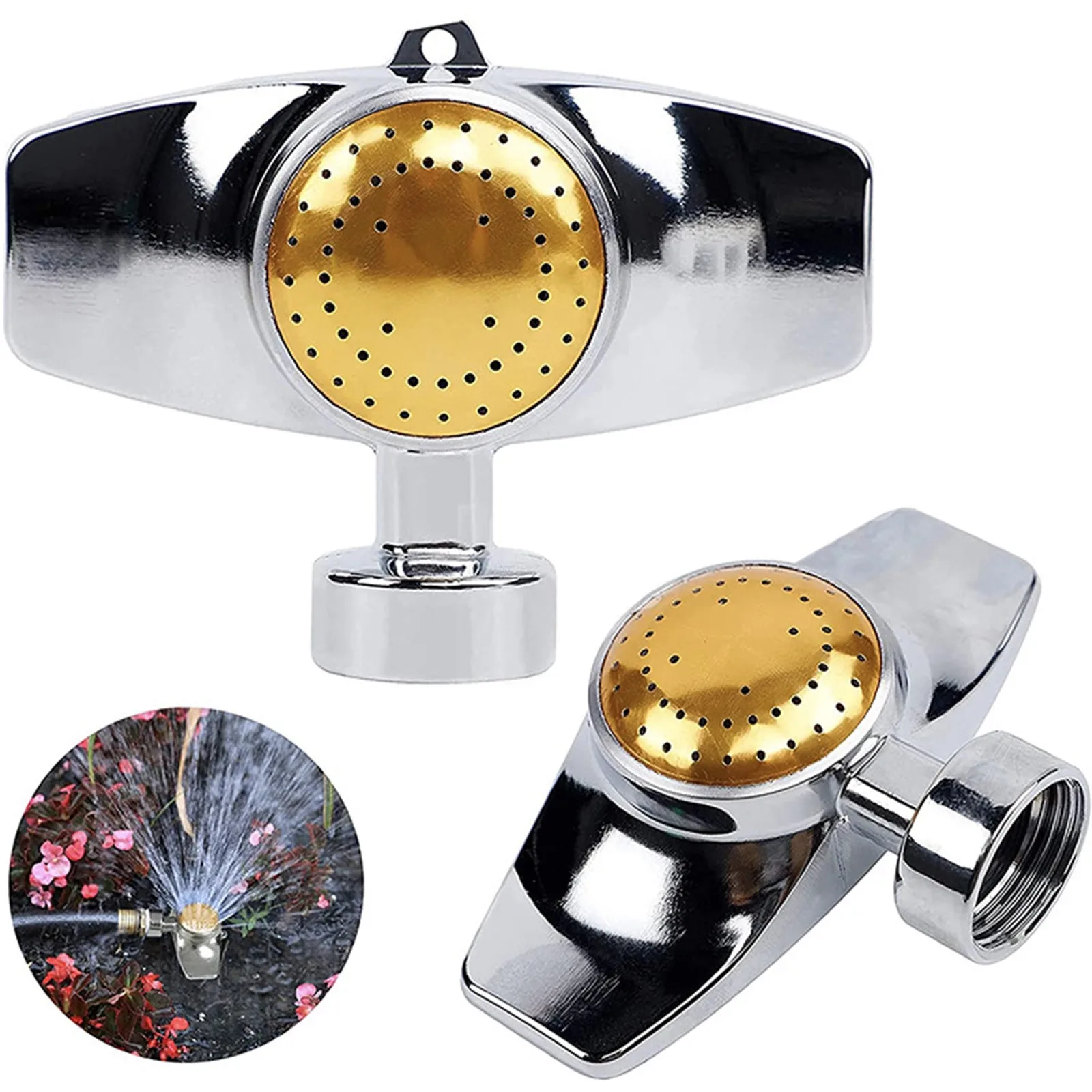 

360 Degree Metal Sprinkler Lawn Sprinklers For Yard With Gentle Water Flow For Yard Lawn Garden Watering Coverage Up To 30FT