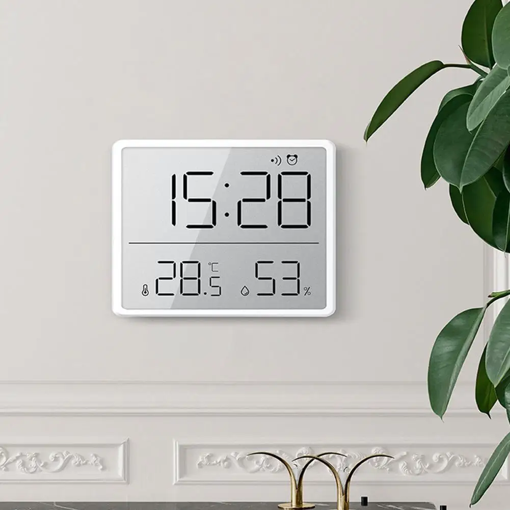 

Ultra Thin Electronic Clock Simple Digital Clocks Wall Disply Alarm Temperature And Multifunctional Humidity Lcd Mounted Cl P0c0