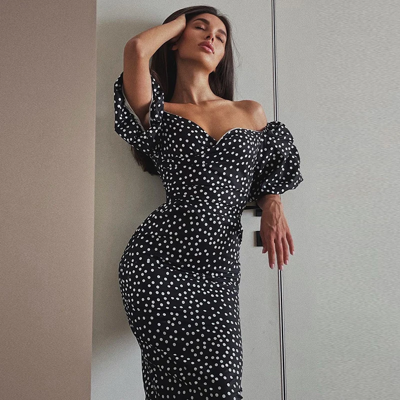 

Plus Size Women Clothing Dress Autumn Summer Kawaii Clothes Streetwear 2022 With Cut Neck Sexy Crossover Hubble Bubble Long