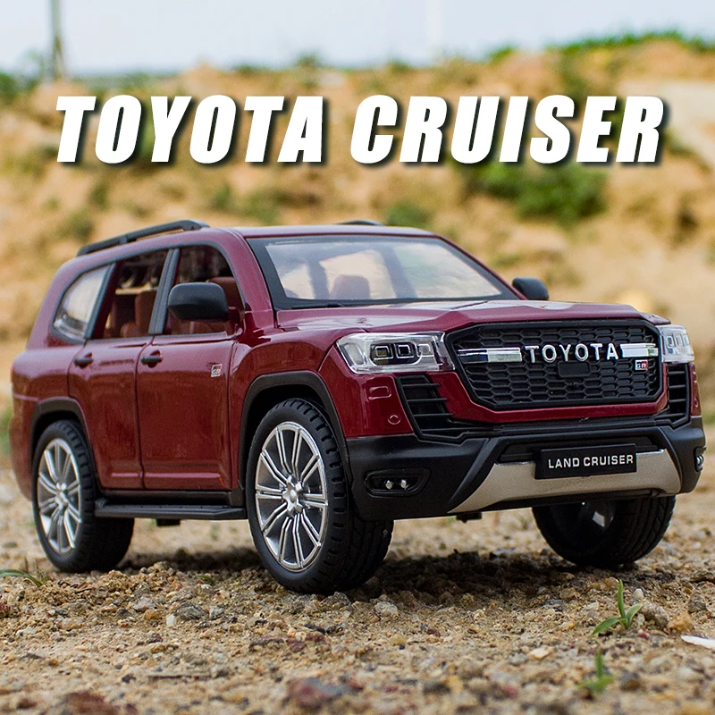 

1:24 Scale Toyota LC300GR Pickup Off-road Vehicle Alloy Model Car Diecast Toy Car Simulation Sound & Light Toy For Children Kids