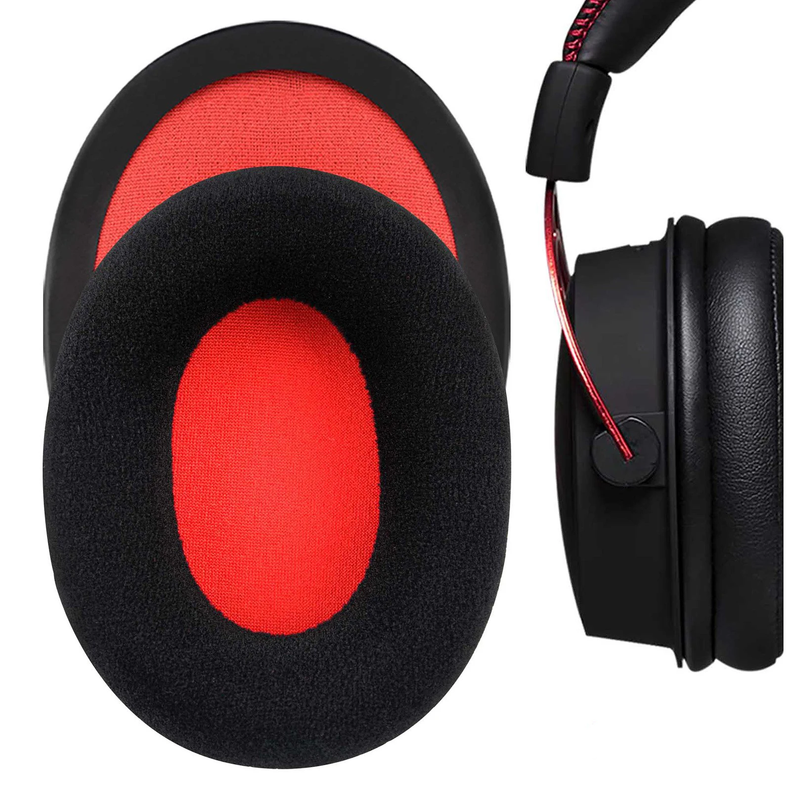 

1Pair Replacement Foam Earpads Protein Sponge Cover Ear Pads Cushion for Kingston HSCD KHX-HSCP Hyperx Cloud II Gracious Headset