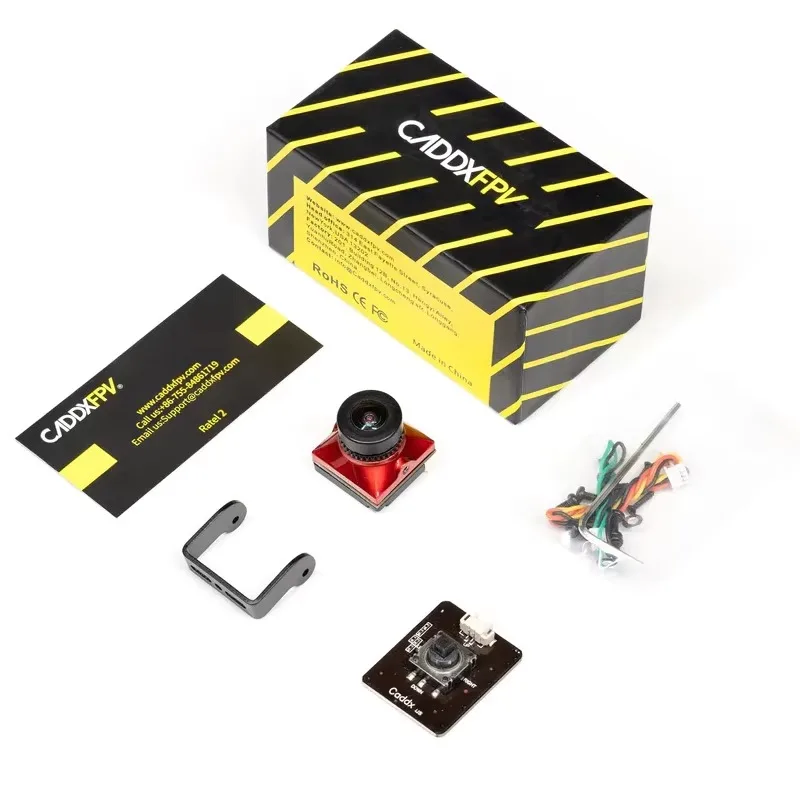 Камера Caddx Ratel 2 FPV с объективом 2.1 мм, переключаемым форматом 16:94:3, NTSCPAL, со сменным объективом, для мини-дронов (art.: 3920dab950471) - 3920dab950471