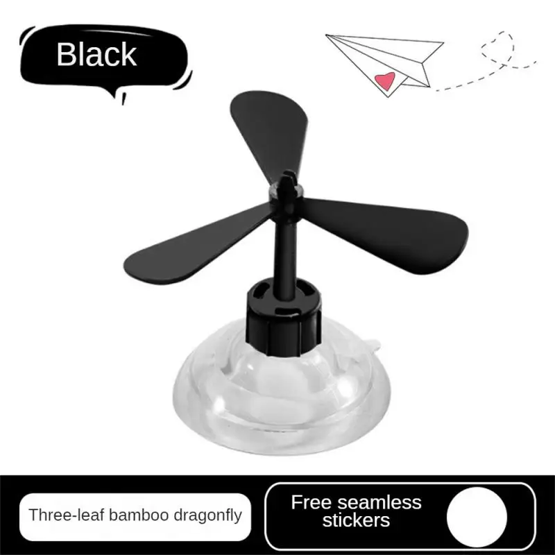 Бамбуковая стрекоза на присоске украшение для мотоциклетного шлема пропеллер